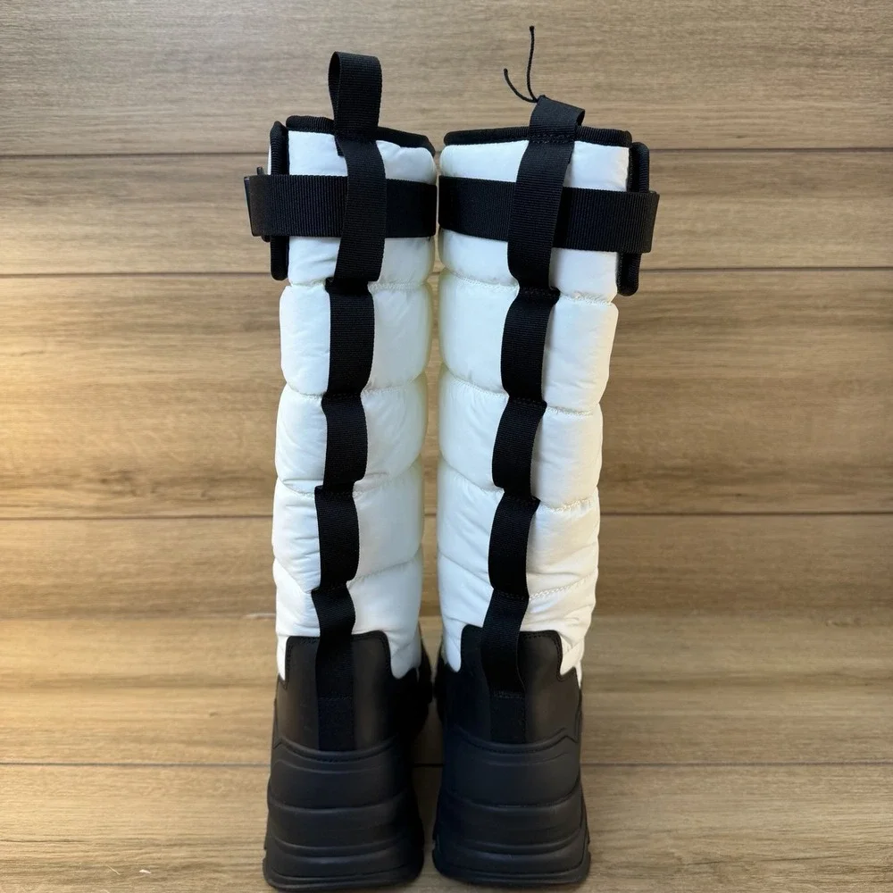 HUNTER Intrepid Tall  Womens Waterproof Snow‎ Boots White Black Size 11 NWT